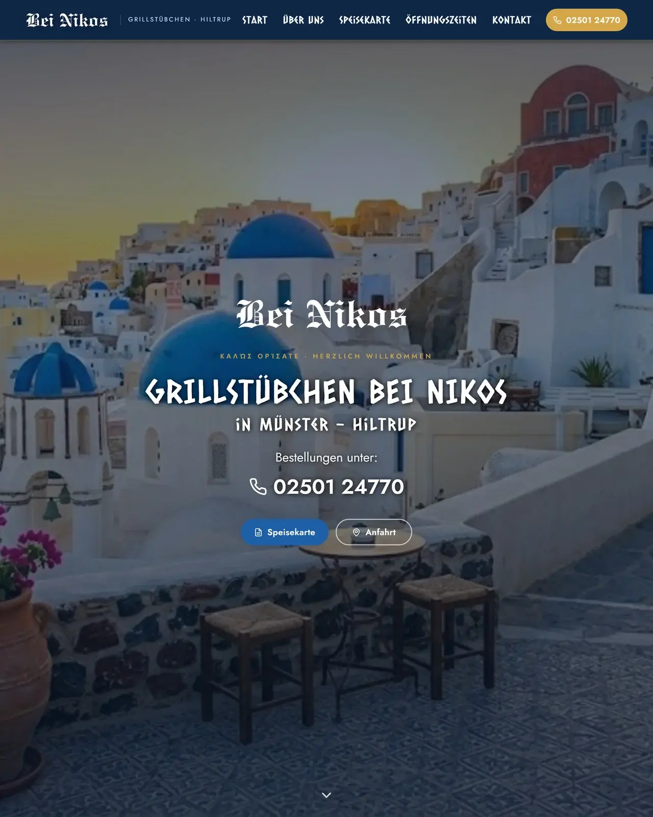 Bei Nikos: Die Ausgangslage