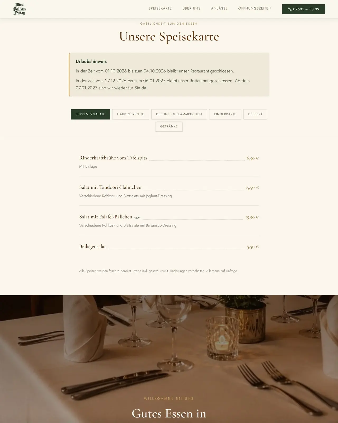 Altes Gasthaus Freitag: Die Aufgabe