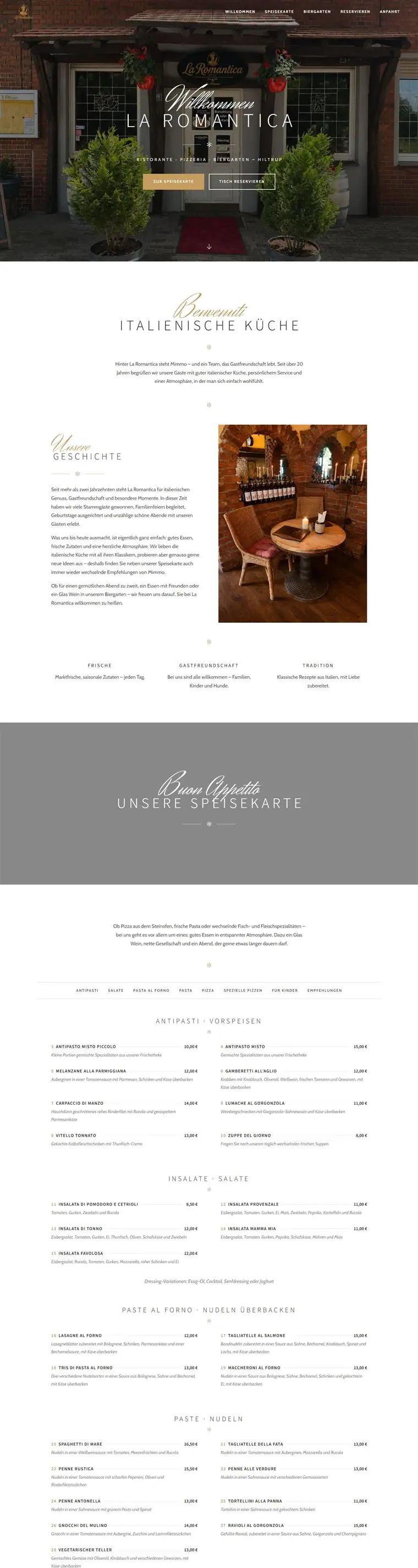 Website La Romantica